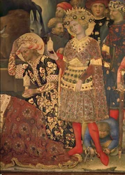 Two Holy Kings Presenting Their Gifts