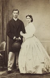 Portrait of Grand Duke Nicholas Alexandrovich of Russia and Princess Dagmark