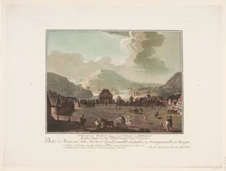 View of a Square in the City of Bergen