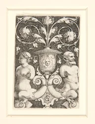 Ornamental Vase with Two Figures
