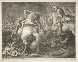 Skirmish between Prussian and Hungarian Hussars
