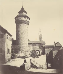The Round Tower and Fortress in Nuremberg, c. 1852