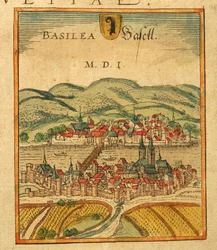 Map of Basel from Civitates Orbis Terrarum