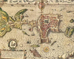 Map of Gallipoli from Civitates Orbis Terrarum