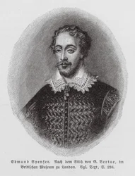 Edmund Spenser, English Poet (Engraving)