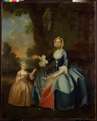 Portrait of Mrs Dawson of Retford and Her Daughter