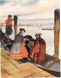 La Biondina in Gondoletta, Illustration from 