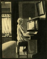Dorothy Playing the Piano, 30th November 1931