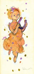 Girl Bringing Luck and Success