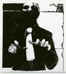 Illustration for Nursing a Blind Patient an article in Nursing Times, published 30th October 1975