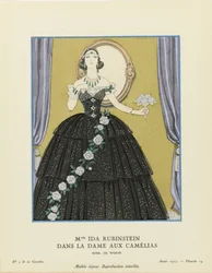 Mme Ida Rubinstein dans La Dame aux Camélias, Gazette du Bon Ton, 1923