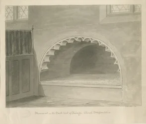 Penkridge Church - Monument in South Wall