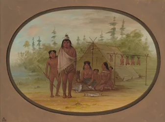 A Flathead Chief with His Family, 18551869