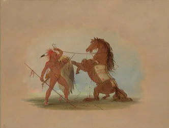 A Pawnee Warrior Sacrificing His Favorite Horse