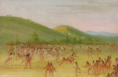 Ball-play of the Choctaw--Ball Down