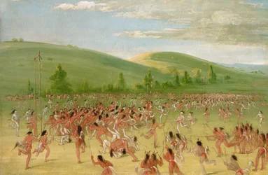 Ball-play of the Choctaw--ball up