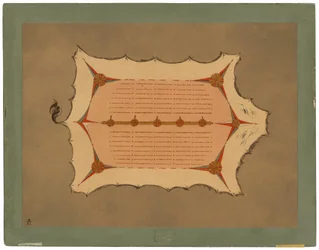 Facsimile of a Sioux Robe with Porcupine Quills