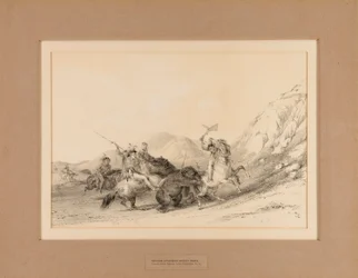 Indians Attacking Grizzly Bears--no. 19