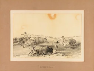 Indians Hunting Buffalo--no. 7