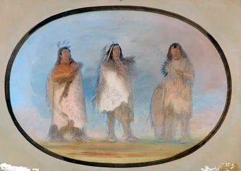 Little Bear, Steep Wind, The Dog, Three Distinguished Warriors of the Sioux Tribe