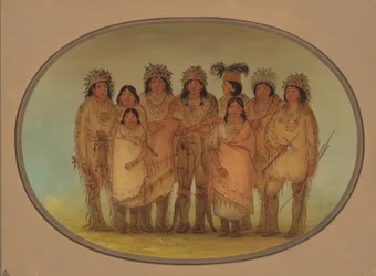Nine Ojibbeway Indians in London, 1861-1869