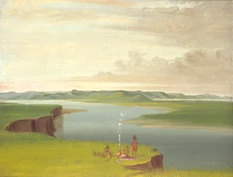 Prairie Bluffs at Sunrise, near the Mouth of the Yellowstone River