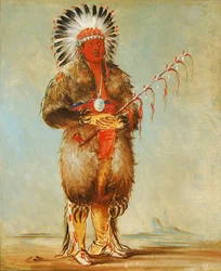 Ráw-no-way-wóh-krah, Loose Pipestem, a Brave