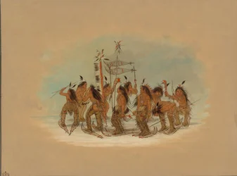 Snow Shoe Dance - Ojibbeway, 1861-1869