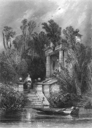 Scene from Faustus. Margaret Meets Faustus in the Summer House