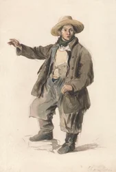 Fish Porter in a Straw Hat