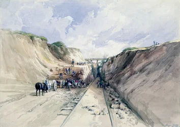 Digging a Cutting on the Great Western Railway, 1841