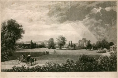 The back view from the residence of Joseph Wilson, Highbury Hill