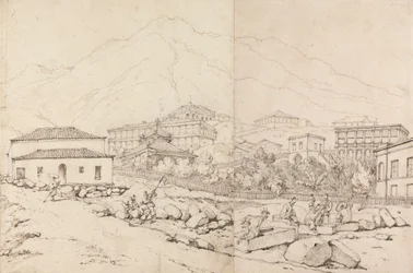 Building on a Hillside in a Mountainous Village (China?)