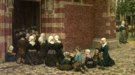 High Mass at a Fishing Village on the Zuyder Zee, Holland, 1876