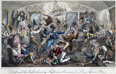 A Fight in a Cellar of the City - in 
