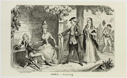 April - Fooling from George Cruikshank