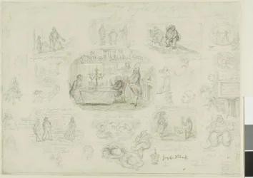 Fashions and Frights of 1829 (recto); Angels Ever Bright and Fair (verso)