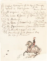 Sketch of Mounted Hussar
