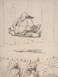 A Man doing the Splits