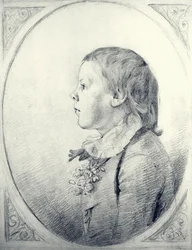 A Profile Portrait of a Young Boy