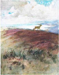 The air was close and heavy as he cantered down from the ridge