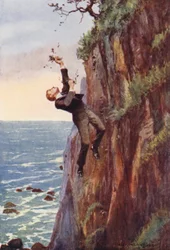 With a Wild Shriek He Fell Headlong Down