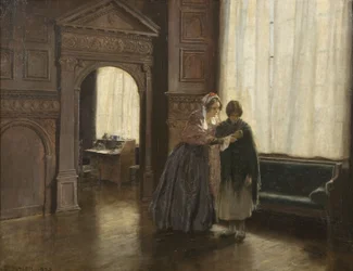 Mrs Mary Carpenter and her First Reformatory Girl, Annie Woolham, at Red Lodge, October 10th