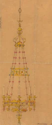 Designs executed for Jones and Willis, metal and wood-workers and church furniture manufacturers of Birmingham and London