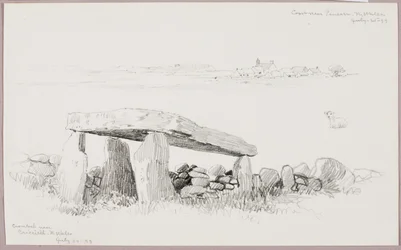 Cromlech near Criccieth, North Wales/Coast near Pensarn, North Wales