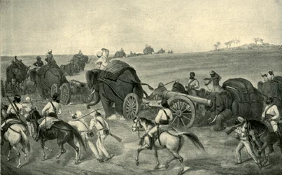 The Advance of the Siege Train to Delhi, 1857