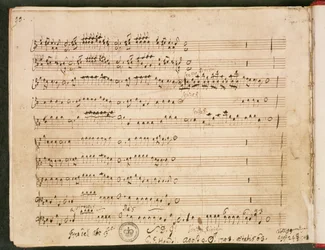 Original Score of the Last Folio from the Opera Susanna