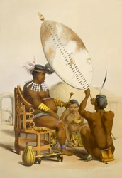 Umpanda the King of the Amazulu, plate 11 from 