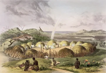 Zulu Kraal Near Umlazi, Natal, Plate 27 from 