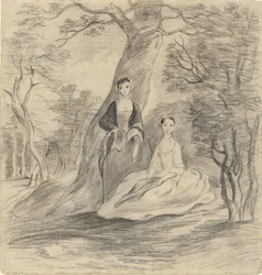 Two Girls in a Landscape